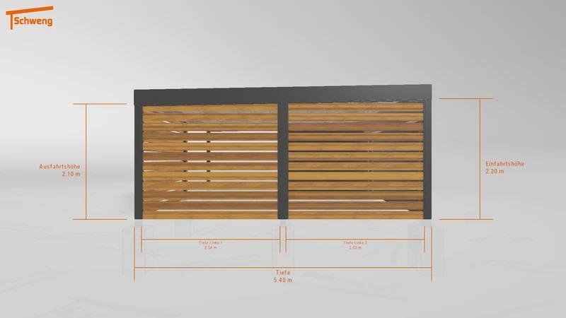 #DE Schweng Flachdachcarport C600+ (ID k2y3wj) #MTG