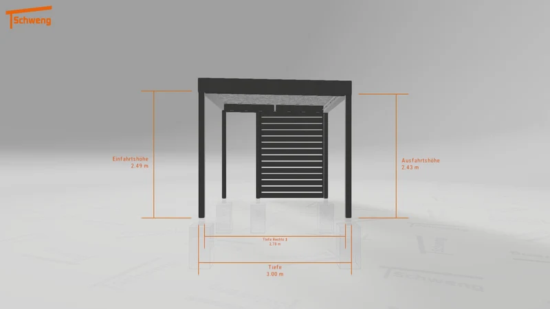 #DE Schweng Flachdachcarport C600 (ID 77mqb2) #MTG