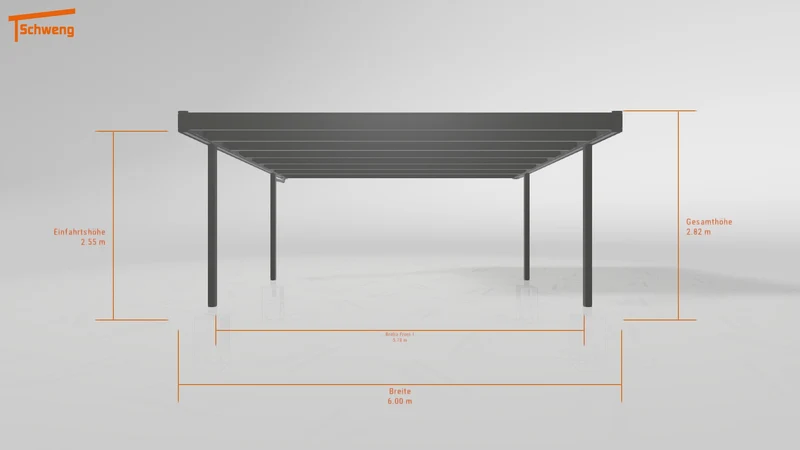 #DE Schweng Flachdachcarport C600+ (ID 2qxjxb) #MTG
