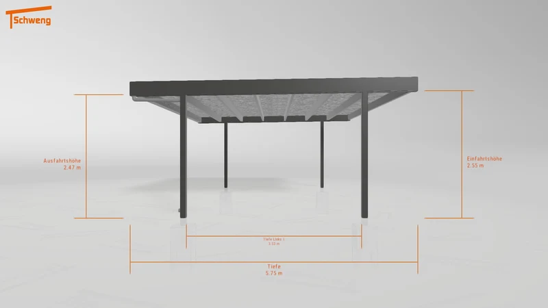 #DE Schweng Flachdachcarport C600+ (ID 2qxjxb) #MTG