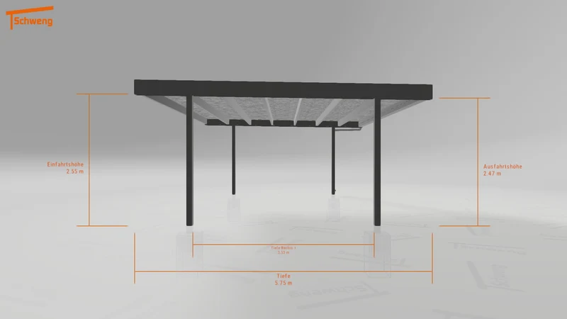 #DE Schweng Flachdachcarport C600+ (ID 2qxjxb) #MTG