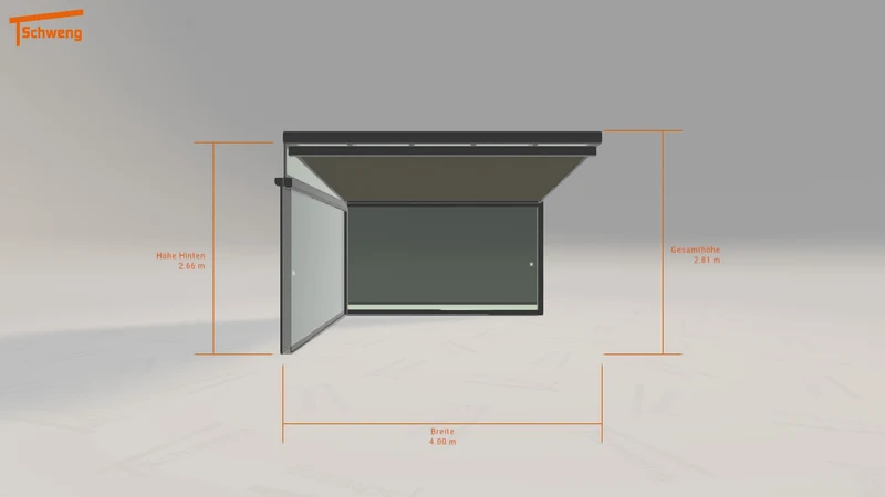#DE Schweng Terrassenüberdachung S400 (ID k2yynb)