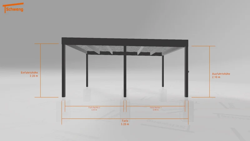 #DE Schweng Flachdachcarport C600 (ID pbjjwv) #MTG