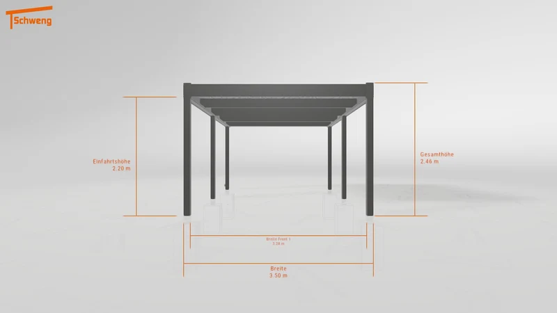 #DE Schweng Flachdachcarport C600 (ID mj77xw)