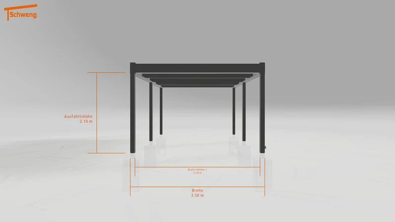 #DE Schweng Flachdachcarport C600 (ID mj77xw)