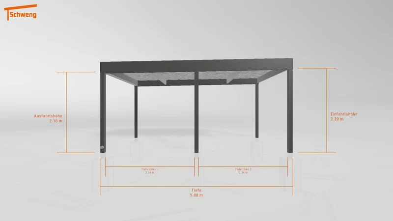 #DE Schweng Flachdachcarport C600 (ID mj77xw)