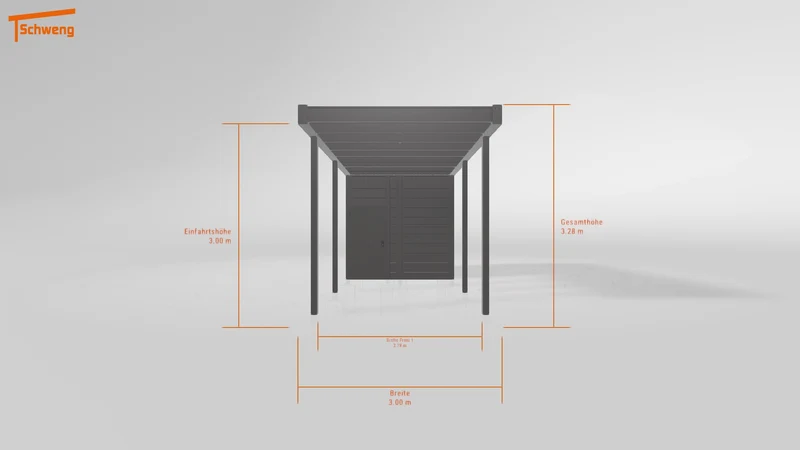 #DE Schweng Flachdachcarport C600+ (ID x7nkm9) #MTG