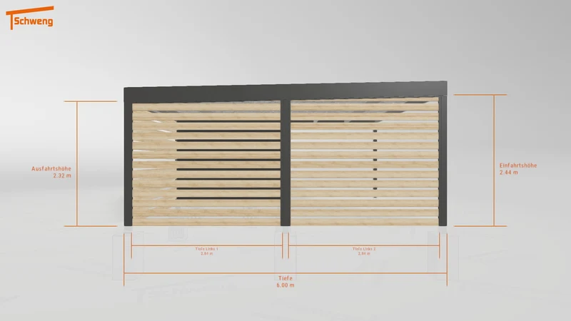 #DE Schweng Flachdachcarport C600 (ID v4rd3n)