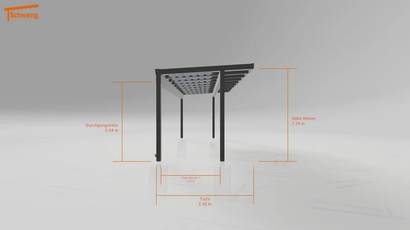 #DE Schweng Terrassenüberdachung S400 (ID qdwzjn)