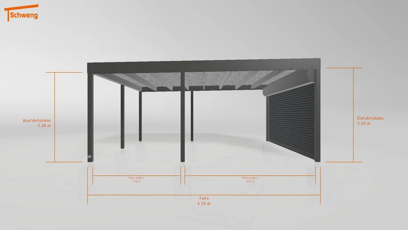 #DE Schweng Flachdachcarport C600+ (ID 9wpxq8) #MTG