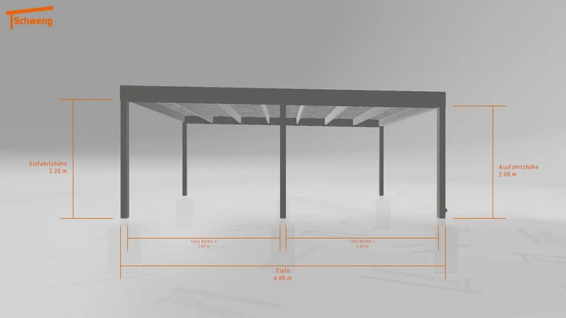 #DE Schweng Flachdachcarport C600 (ID 2qxbpq) #MTG