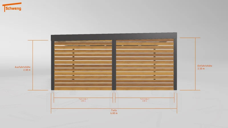#DE Schweng Flachdachcarport C600 (ID w3nrvj) #MTG