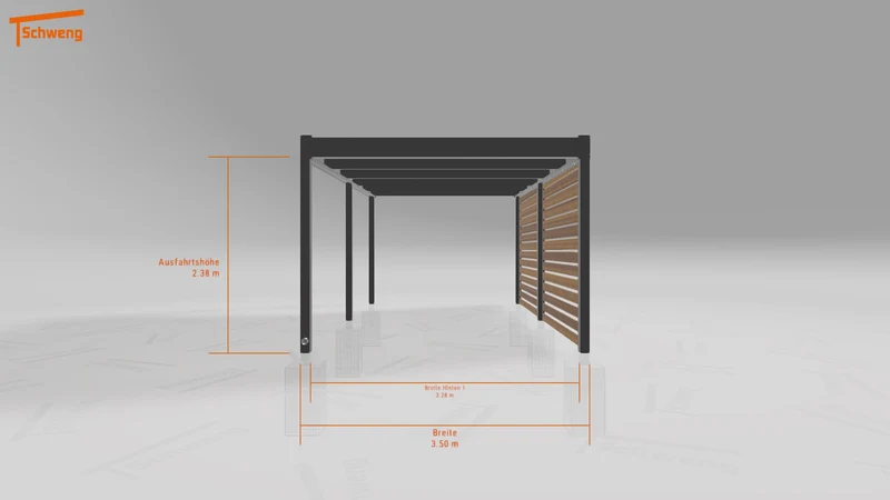 #DE Schweng Flachdachcarport C600 (ID w3nrqj) #MTG