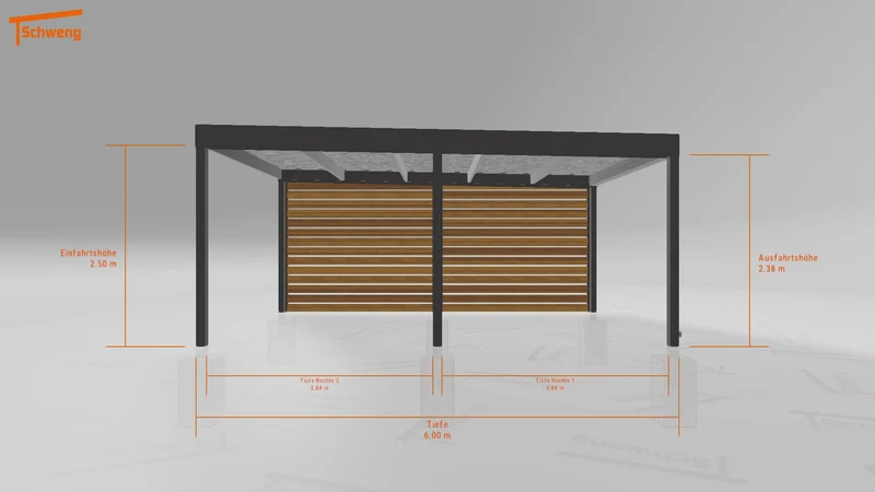#DE Schweng Flachdachcarport C600 (ID w3nrqj) #MTG