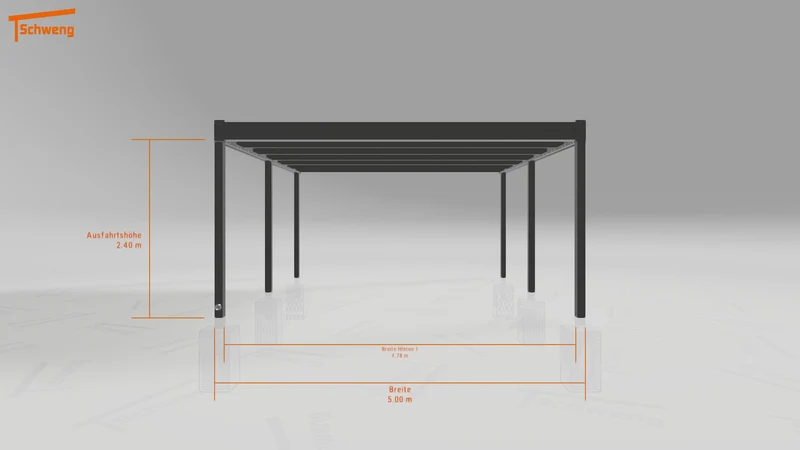 #DE Schweng Flachdachcarport C600 (ID jj9rdy) #MTG