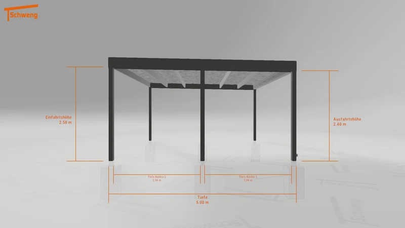 #DE Schweng Flachdachcarport C600 (ID jj9rdy) #MTG