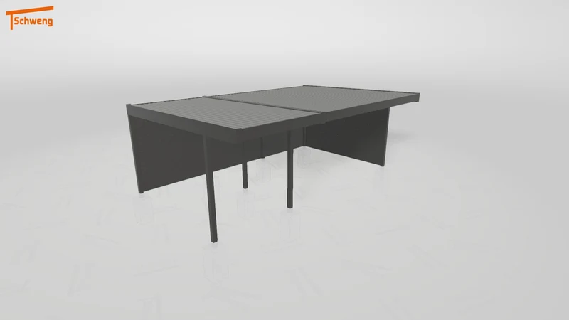#DE Schweng Flachdachcarport C600 (ID w3n7rw)