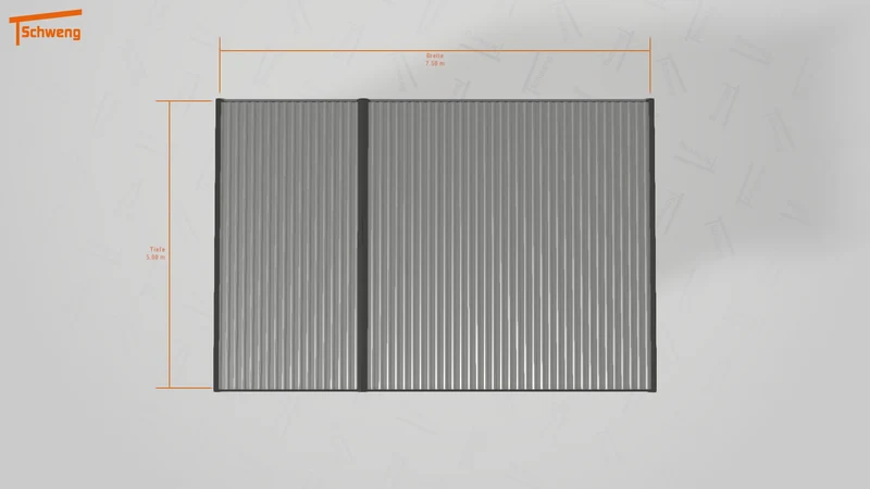 #DE Schweng Flachdachcarport C600 (ID w3n7rw)
