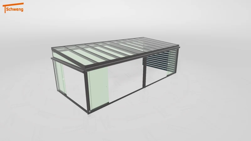 #DE Schweng Terrassenüberdachung S400 (ID qdwj3n)
