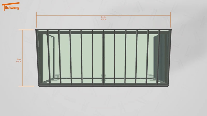 #DE Schweng Terrassenüberdachung S400 (ID qdwj3n)