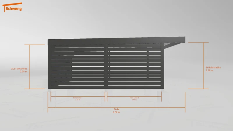 #DE Schweng Flachdachcarport C600 (ID 5mww9k) #MTG