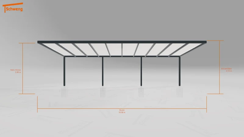 #DE Schweng Pultdachcarport S400 (ID 5mwgkr)