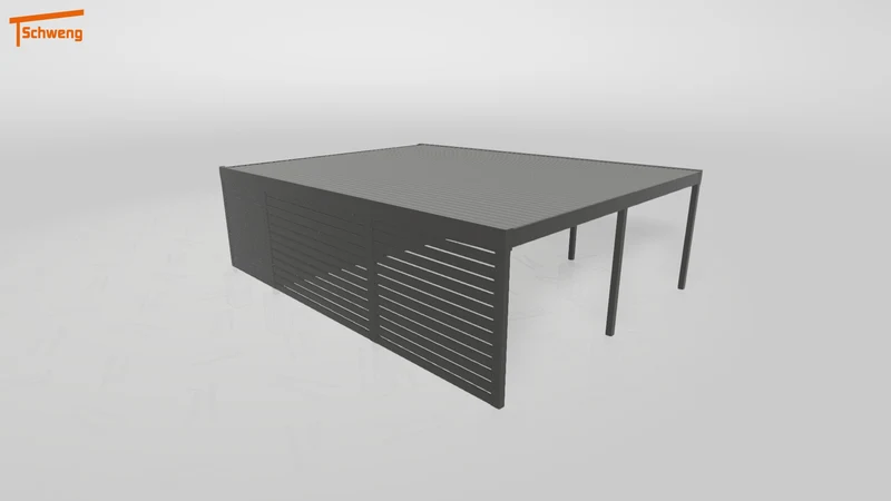 #DE Schweng Flachdachcarport C600+ (ID bkg832) #MTG
