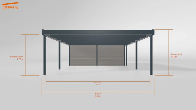 #DE Schweng Flachdachcarport C600 (ID w3nrgw) #MTG