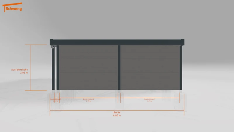 #DE Schweng Flachdachcarport C600 (ID w3nrgw) #MTG