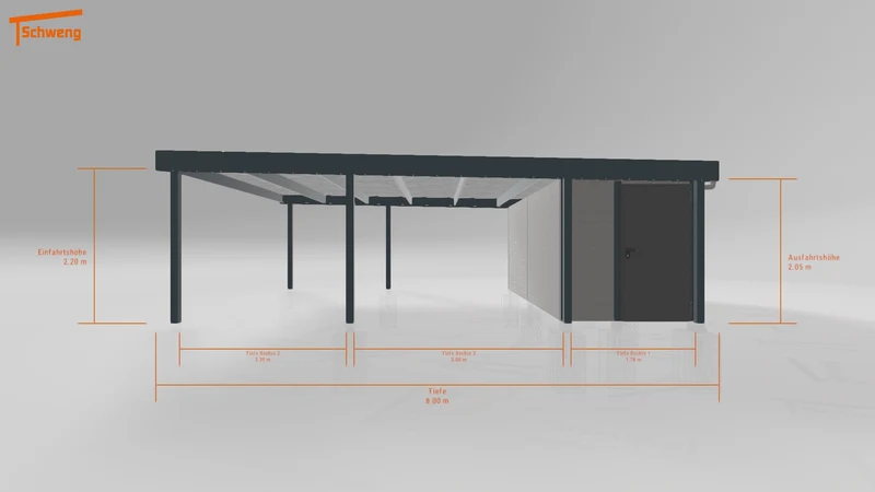 #DE Schweng Flachdachcarport C600 (ID w3nrgw) #MTG