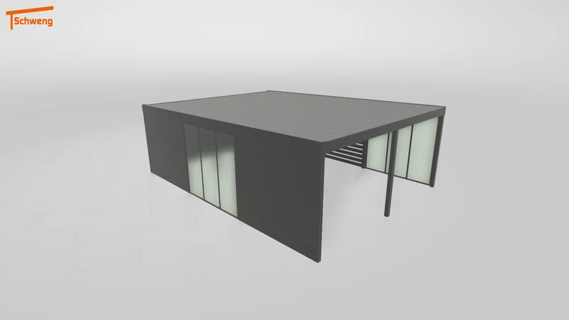 #DE Schweng Flachdachcarport C600 (ID 77mkwv) #MTG