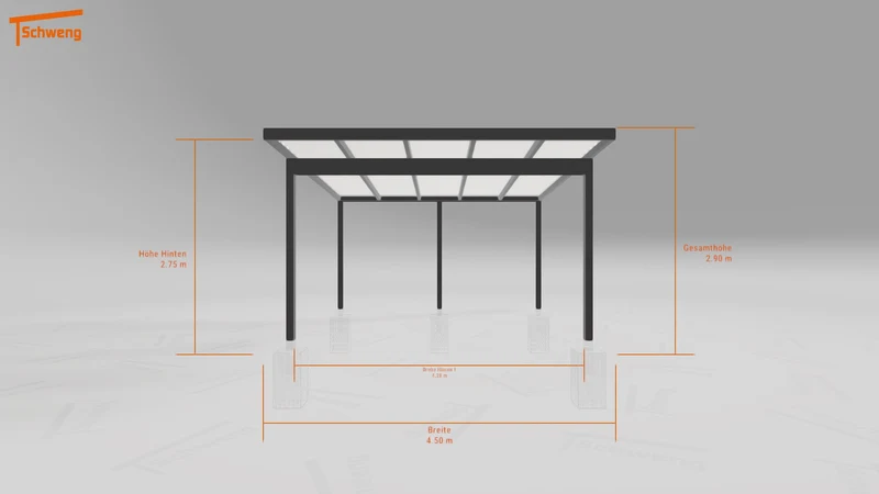 #DE Schweng Pultdachcarport S400 (ID 338b7g) #MTG