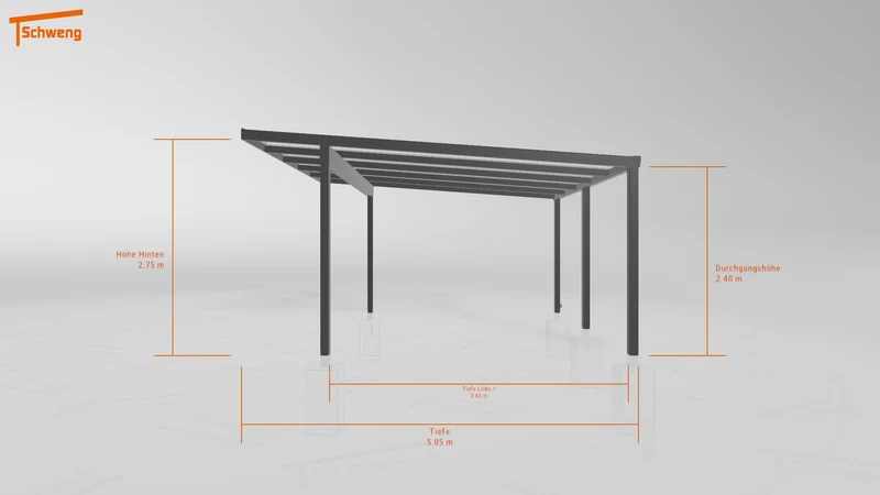 #DE Schweng Pultdachcarport S400 (ID 338b7g) #MTG