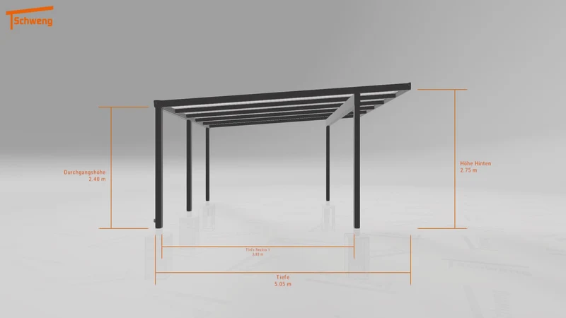 #DE Schweng Pultdachcarport S400 (ID 338b7g) #MTG