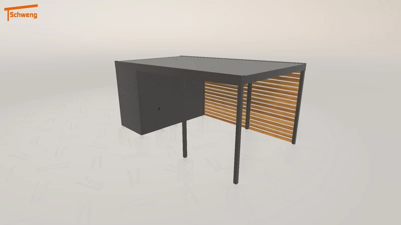 #DE Schweng Flachdachcarport C600+ (ID 42jw5d) #MTG