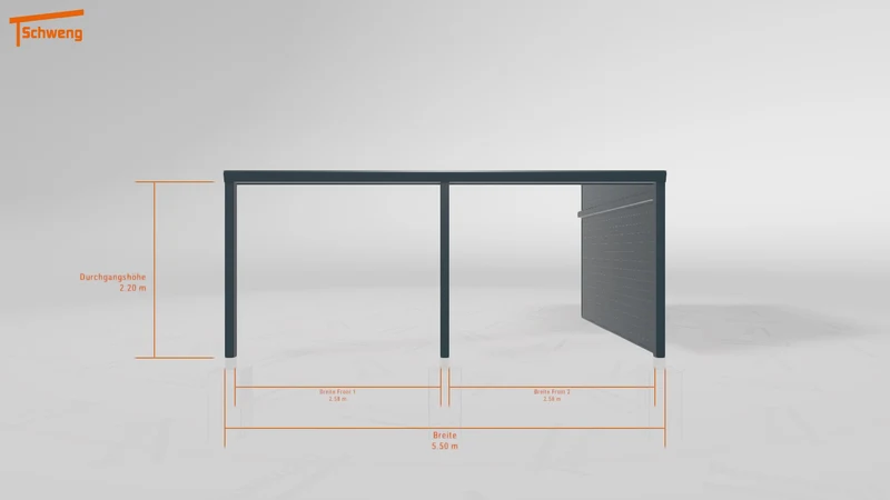 #DE Schweng Terrassenüberdachung S400 (ID 85b7kj)
