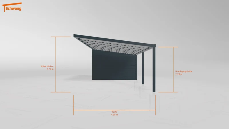 #DE Schweng Terrassenüberdachung S400 (ID 85b7kj)