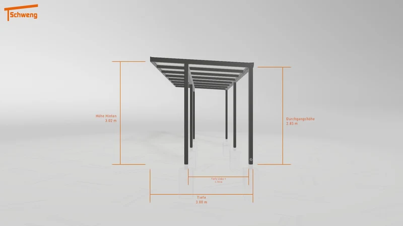 #DE Schweng Pultdachcarport S400 (ID ygn2k8)