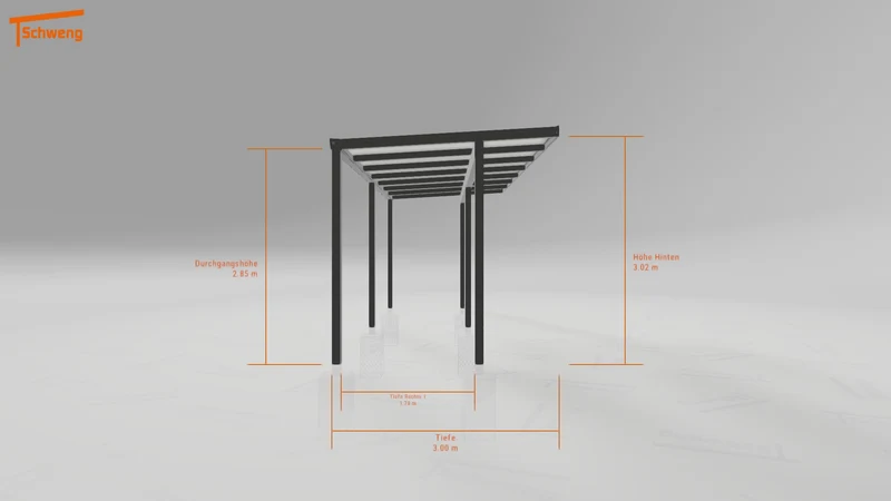 #DE Schweng Pultdachcarport S400 (ID ygn2k8)