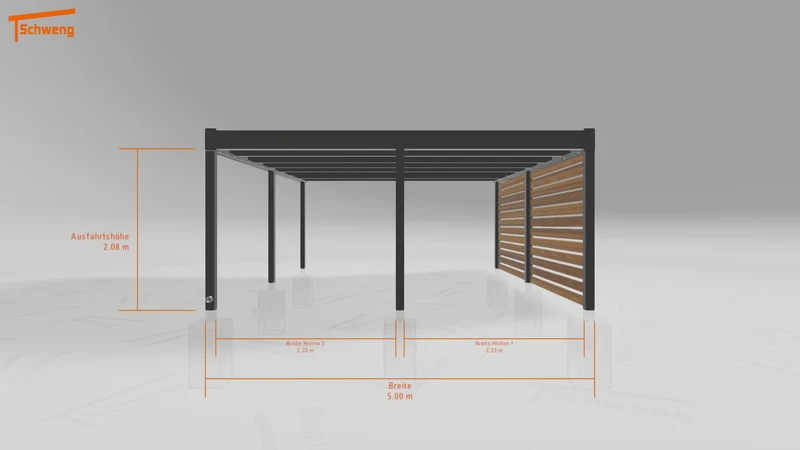 #DE Schweng Flachdachcarport C600+ (ID 85byy7) #MTG