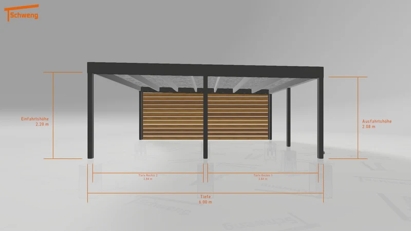 #DE Schweng Flachdachcarport C600+ (ID 85byy7) #MTG