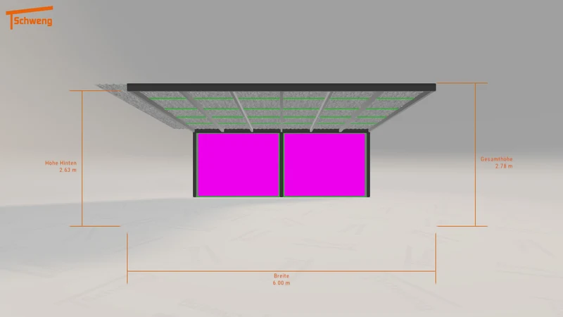 #DE Schweng Pultdachcarport S400 (ID 338pdy) #MTG