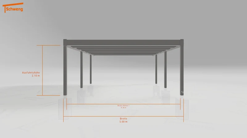 #DE Schweng Flachdachcarport C600 (ID rjzzrz) #MTG
