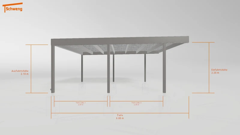 #DE Schweng Flachdachcarport C600 (ID rjzzrz) #MTG