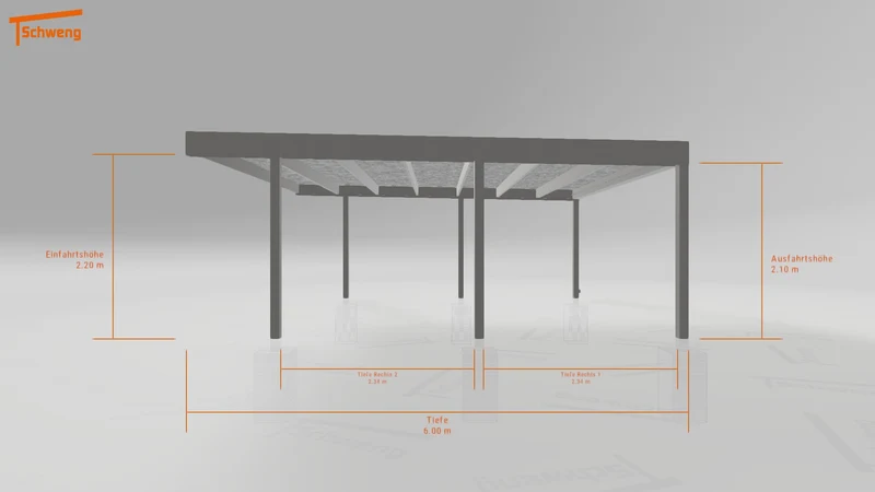 #DE Schweng Flachdachcarport C600 (ID rjzzrz) #MTG