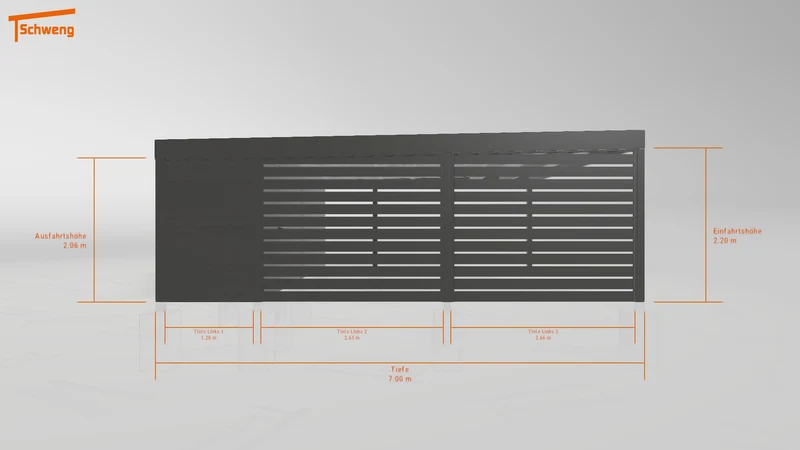 #DE Schweng Flachdachcarport C600+ (ID 5mwgpv) #MTG