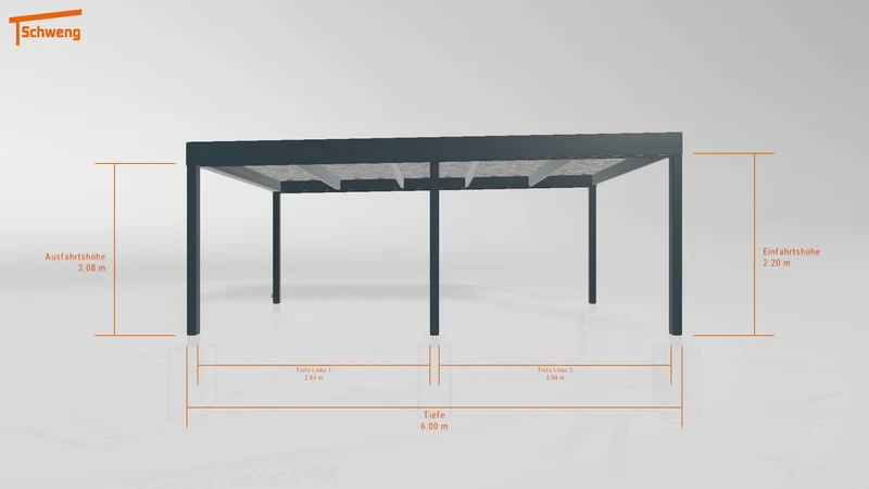 #DE Schweng Flachdachcarport C600 (ID 9wp9rv)