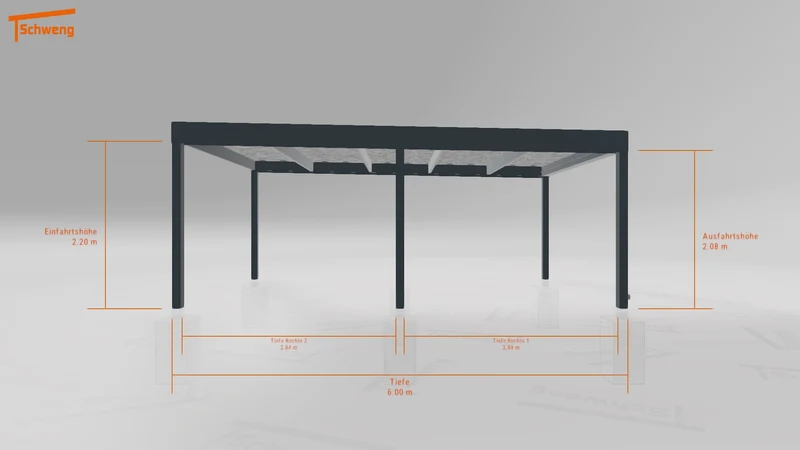 #DE Schweng Flachdachcarport C600 (ID 9wp9rv)