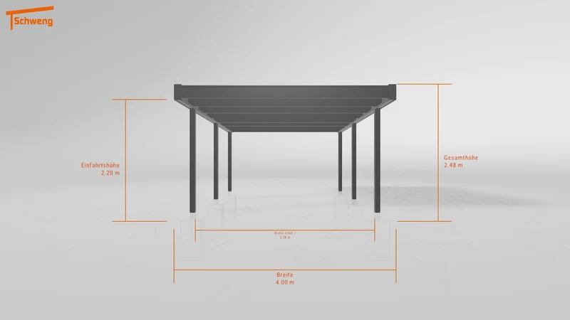 #DE Schweng Flachdachcarport C600 (ID v4r9w7) #MTG