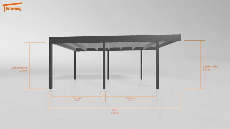 #DE Schweng Flachdachcarport C600 (ID v4r9w7) #MTG